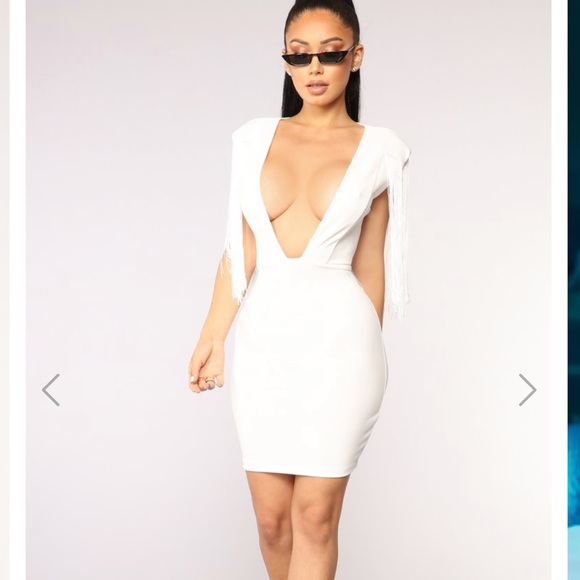 fashion nova fringe dress